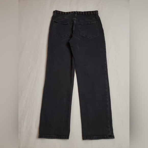 Madewell Classic Straight Jeans In Lunar Wash Grommet Edition Size 27 Retro - Picture 6 of 14